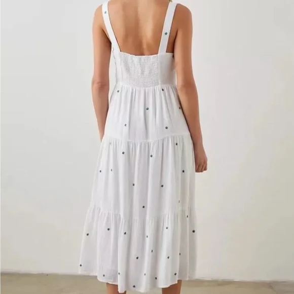 Rails Violet Dress - Green Daisy Embroidery - Picture 2 of 8